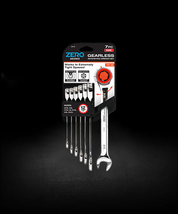 Ratchet spanner set 7 piece METRIC